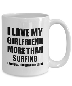 Surfing Boyfriend Mug Funny Valentine Gift Idea For My Bf Lover From Girlfriend Coffee Tea Cup-Coffee Mug