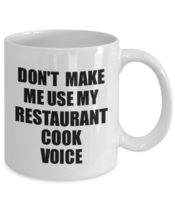 Restaurant Cook Mug Coworker Gift Idea Funny Gag For Job Coffee Tea Cup Voice-Coffee Mug