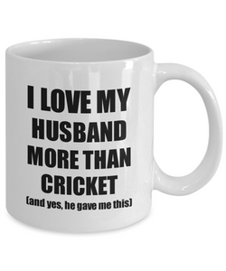 Cricket Wife Mug Funny Valentine Gift Idea For My Spouse Lover From Husband Coffee Tea Cup-Coffee Mug