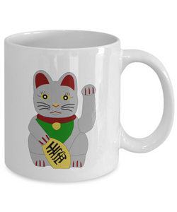 Neko Lucky Cat Mug Funny Gift Idea for Novelty Gag Coffee Tea Cup-[style]