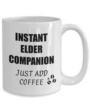 Load image into Gallery viewer, Elder Companion Mug Instant Just Add Coffee Funny Gift Idea for Corworker Present Workplace Joke Office Tea Cup-Coffee Mug