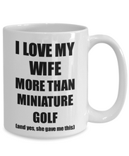 Load image into Gallery viewer, Miniature Golf Husband Mug Funny Valentine Gift Idea For My Hubby Lover From Wife Coffee Tea Cup-Coffee Mug