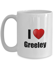 Load image into Gallery viewer, Greeley Mug I Love City Lover Pride Funny Gift Idea for Novelty Gag Coffee Tea Cup-Coffee Mug