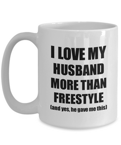 Freestyle Wife Mug Funny Valentine Gift Idea For My Spouse Lover From Husband Coffee Tea Cup-Coffee Mug