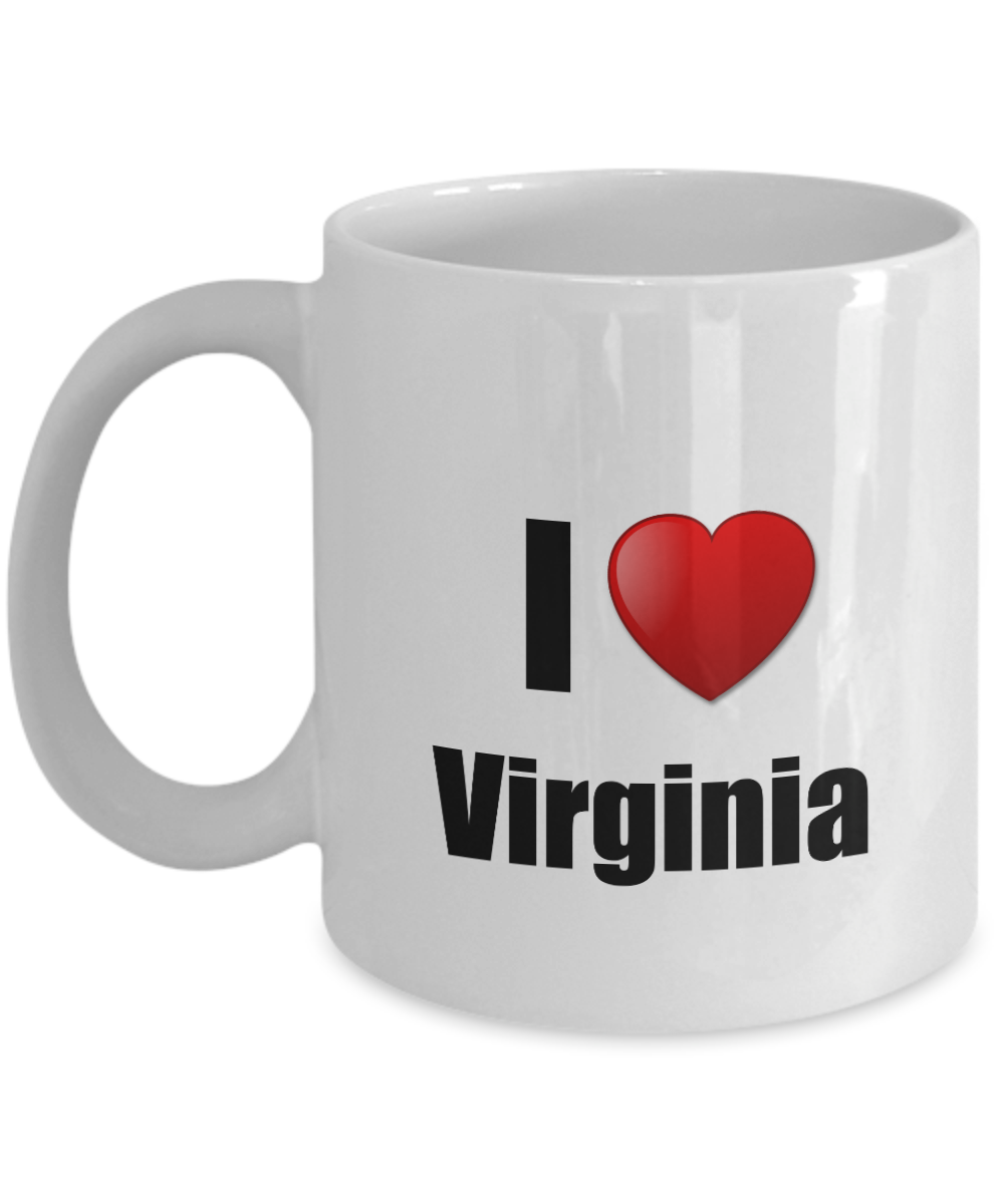 Virginia Mug I Love State Lover Pride Funny Gift Idea for Novelty Gag Coffee Tea Cup-Coffee Mug