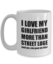Load image into Gallery viewer, Street Luge Boyfriend Mug Funny Valentine Gift Idea For My Bf Lover From Girlfriend Coffee Tea Cup-Coffee Mug