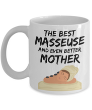 Load image into Gallery viewer, Masseuse Mom Mug - Best Masseuse Mother Ever - Funny Gift for Massage Mama-Coffee Mug