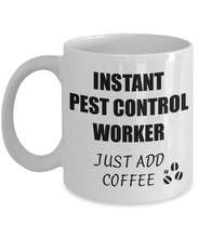 Load image into Gallery viewer, Pest Control Worker Mug Instant Just Add Coffee Funny Gift Idea for Corworker Present Workplace Joke Office Tea Cup-Coffee Mug