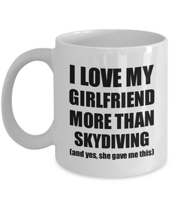 Skydiving Boyfriend Mug Funny Valentine Gift Idea For My Bf Lover From Girlfriend Coffee Tea Cup-Coffee Mug