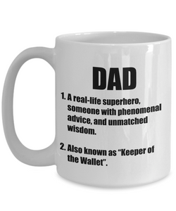 Dad Definition Mug Funny Gift Idea for Novelty Gag Coffee Tea Cup-Coffee Mug