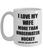 Load image into Gallery viewer, Underwater Hockey Husband Mug Funny Valentine Gift Idea For My Hubby Lover From Wife Coffee Tea Cup-Coffee Mug