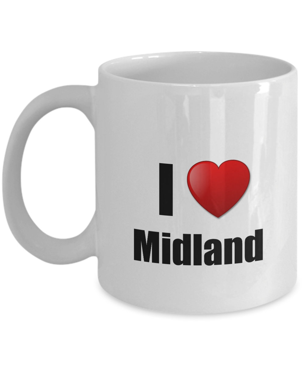 Midland Mug I Love City Lover Pride Funny Gift Idea for Novelty Gag Coffee Tea Cup-Coffee Mug