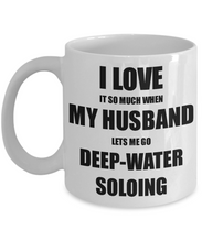 Load image into Gallery viewer, Deep-Water Soloing Mug Funny Gift Idea For Wife I Love It When My Husband Lets Me Novelty Gag Sport Lover Joke Coffee Tea Cup-Coffee Mug