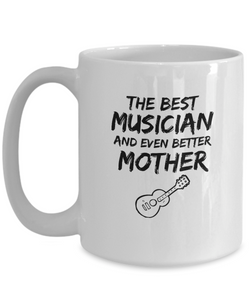Guitarist Mom Mug Best Musician Mother Funny Gift for Mama Novelty Gag Coffee Tea Cup-Coffee Mug