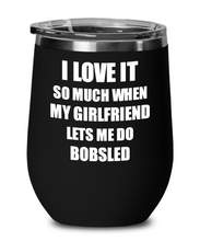 Load image into Gallery viewer, Funny Bobsled Wine Glass Gift For Boyfriend From Girlfriend Lover Joke Insulated Tumbler Lid-Wine Glass
