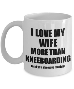 Kneeboarding Husband Mug Funny Valentine Gift Idea For My Hubby Lover From Wife Coffee Tea Cup-Coffee Mug