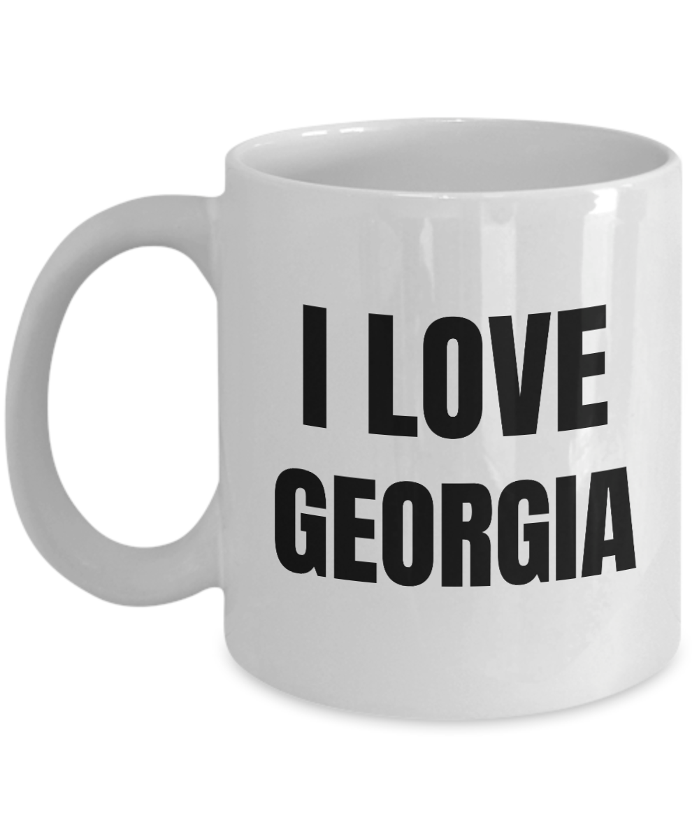 I Love Georgia Mug Funny Gift Idea Novelty Gag Coffee Tea Cup-Coffee Mug