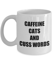 Load image into Gallery viewer, Cafeine Cats And Cuss Words Mug Funny Gift Idea for Novelty Gag Coffee Tea Cup-[style]