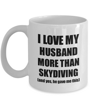 Load image into Gallery viewer, Skydiving Wife Mug Funny Valentine Gift Idea For My Spouse Lover From Husband Coffee Tea Cup-Coffee Mug