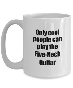 Five-Neck Guitar Player Mug Musician Funny Gift Idea Gag Coffee Tea Cup-Coffee Mug