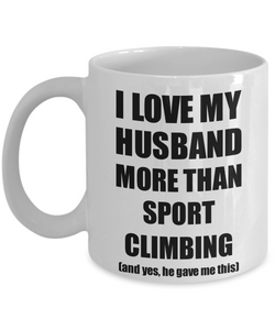 Sport Climbing Wife Mug Funny Valentine Gift Idea For My Spouse Lover From Husband Coffee Tea Cup-Coffee Mug