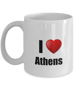 Athens Mug I Love City Lover Pride Funny Gift Idea for Novelty Gag Coffee Tea Cup-Coffee Mug