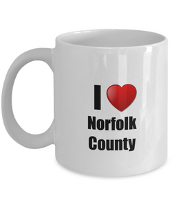 Norfolk County Mug I Love City Lover Pride Funny Gift Idea for Novelty Gag Coffee Tea Cup-Coffee Mug