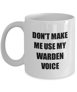 Warden Mug Coworker Gift Idea Funny Gag For Job Coffee Tea Cup-Coffee Mug