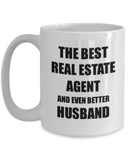 Load image into Gallery viewer, Real Estate Agent Husband Mug Funny Gift Idea for Lover Gag Inspiring Joke The Best And Even Better Coffee Tea Cup-Coffee Mug