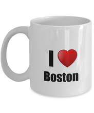 Load image into Gallery viewer, Boston Mug I Love City Lover Pride Funny Gift Idea for Novelty Gag Coffee Tea Cup-Coffee Mug