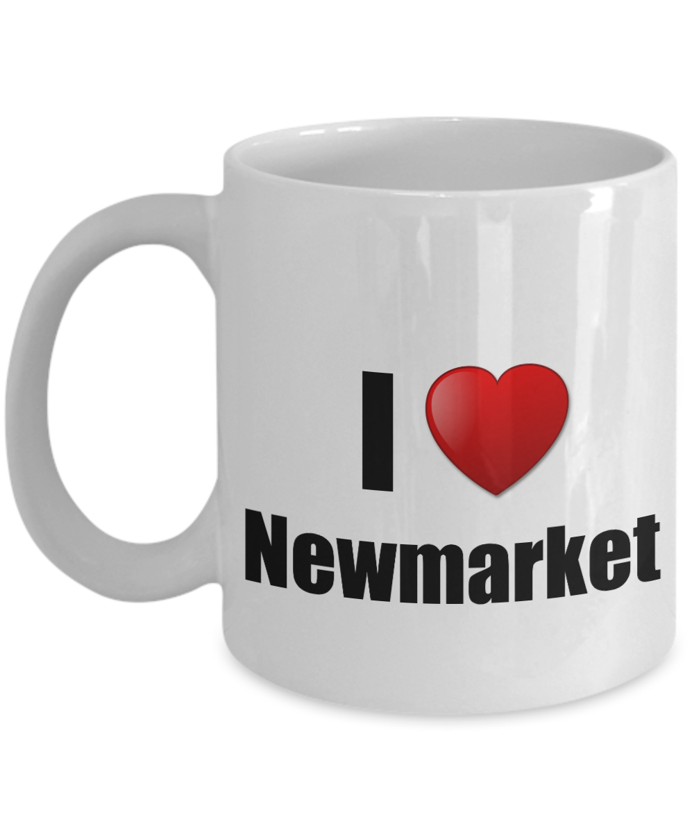 Newmarket Mug I Love City Lover Pride Funny Gift Idea for Novelty Gag Coffee Tea Cup-Coffee Mug