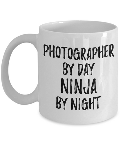 Funny Photographer Mug By Day Ninja By Night Parenting Gift Idea New Parent Gag Coffee Tea Cup-Coffee Mug