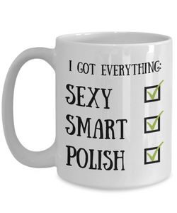 Polish Coffee Mug Poland Pride Sexy Smart Funny Gift for Humor Novelty Ceramic Tea Cup-Coffee Mug