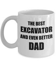 Load image into Gallery viewer, Dad Excavator Mug Funny Gift Idea for Novelty Gag Coffee Tea Cup-Coffee Mug