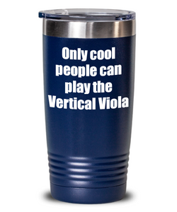 Funny Vertical Viola Player Tumbler Musician Gift Idea Gag Insulated with Lid Stainless Steel Cup-Tumbler