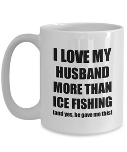 Ice Fishing Wife Mug Funny Valentine Gift Idea For My Spouse Lover From Husband Coffee Tea Cup-Coffee Mug