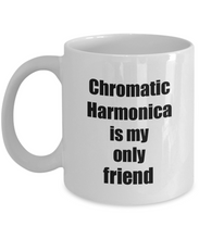 Load image into Gallery viewer, Funny Chromatic Harmonica Mug Is My Only Friend Quote Musician Gift for Instrument Player Coffee Tea Cup-Coffee Mug