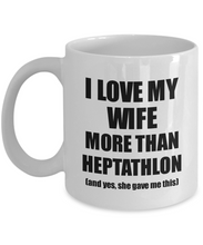 Load image into Gallery viewer, Heptathlon Husband Mug Funny Valentine Gift Idea For My Hubby Lover From Wife Coffee Tea Cup-Coffee Mug