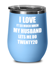 Load image into Gallery viewer, Funny Twenty20 Wine Glass Gift For Wife From Husband Lover Joke Insulated Tumbler Lid-Wine Glass