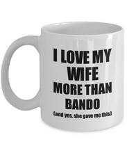 Load image into Gallery viewer, Bando Husband Mug Funny Valentine Gift Idea For My Hubby Lover From Wife Coffee Tea Cup-Coffee Mug