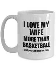 Load image into Gallery viewer, Basketball Husband Mug Funny Valentine Gift Idea For My Hubby Lover From Wife Coffee Tea Cup-Coffee Mug