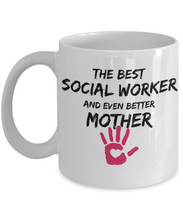 Load image into Gallery viewer, Social Worker Mom Mug Best Mother Funny Gift for Mama Novelty Gag Coffee Tea Cup-Coffee Mug
