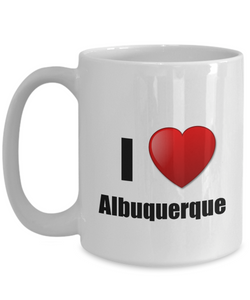 Albuquerque Mug I Love City Lover Pride Funny Gift Idea for Novelty Gag Coffee Tea Cup-Coffee Mug