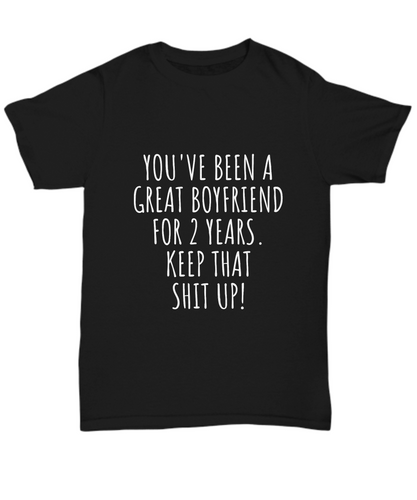 2 Years Anniversary Boyfriend T-Shirt Funny Gift for BF 2nd Dating Relationship-Shirt / Hoodie