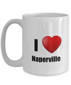 Naperville Mug I Love City Lover Pride Funny Gift Idea for Novelty Gag Coffee Tea Cup-Coffee Mug