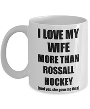 Load image into Gallery viewer, Rossall Hockey Husband Mug Funny Valentine Gift Idea For My Hubby Lover From Wife Coffee Tea Cup-Coffee Mug
