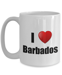 Barbados Mug I Love Funny Gift Idea For Country Lover Pride Novelty Gag Coffee Tea Cup-Coffee Mug