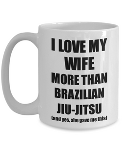 Brazilian Jiu-Jitsu Husband Mug Funny Valentine Gift Idea For My Hubby Lover From Wife Coffee Tea Cup-Coffee Mug