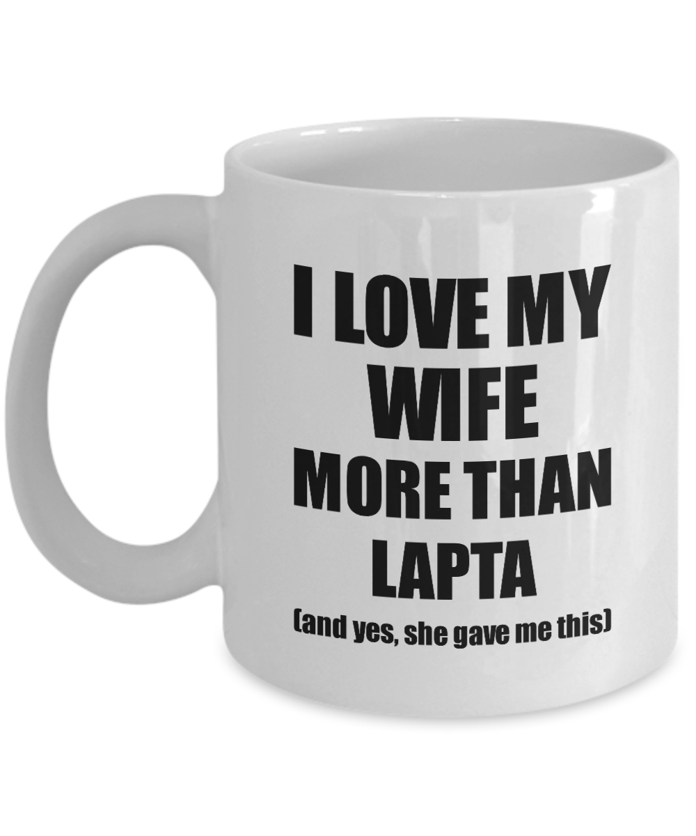 Lapta Husband Mug Funny Valentine Gift Idea For My Hubby Lover From Wife Coffee Tea Cup-Coffee Mug