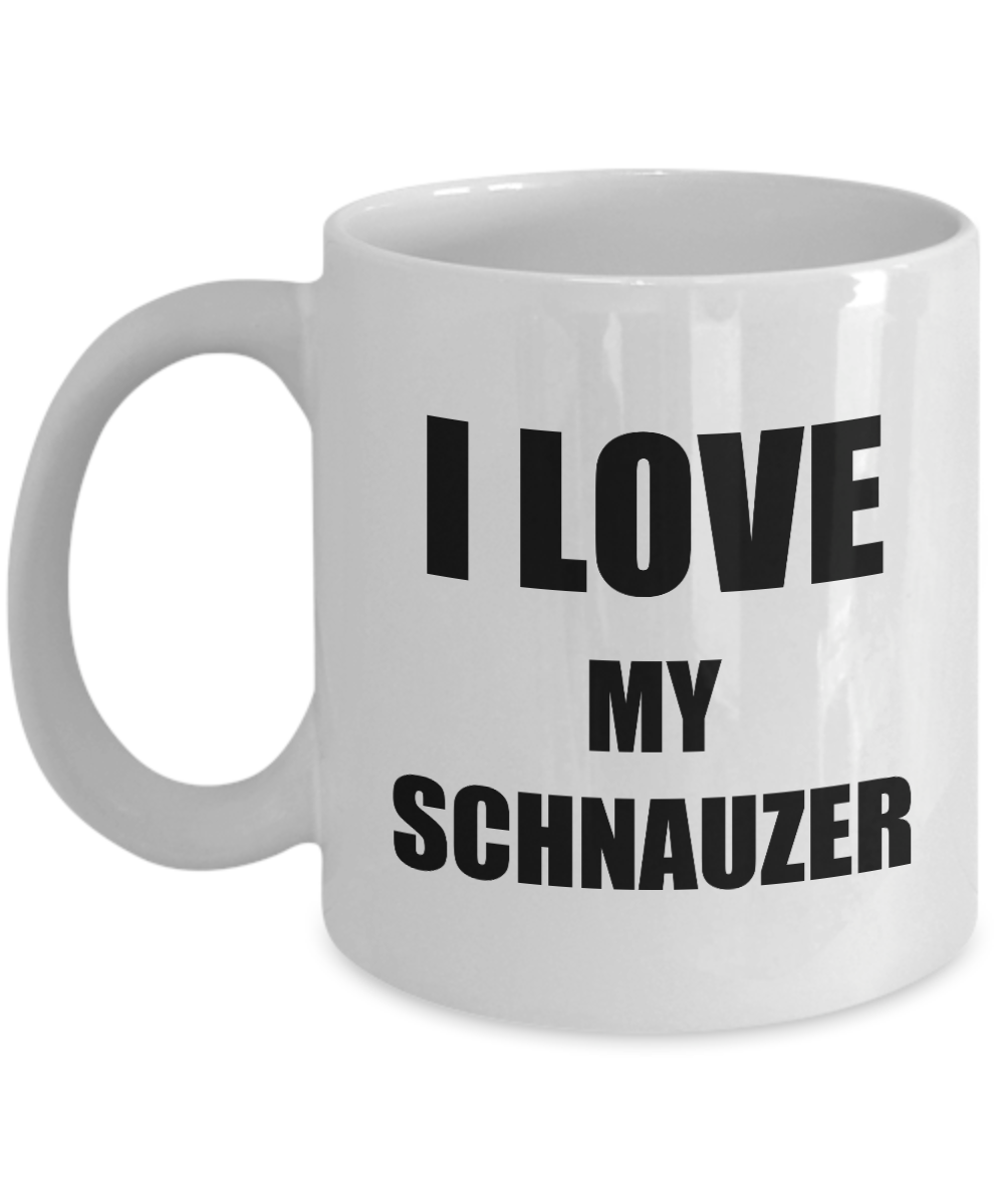 I Love My Schnauzer Mug Funny Gift Idea Novelty Gag Coffee Tea Cup-Coffee Mug
